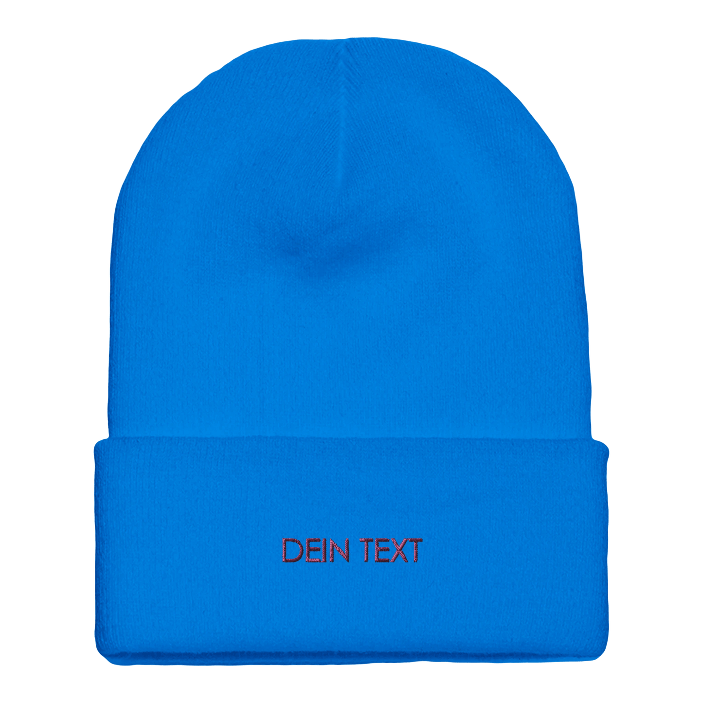 Beanie mit Bündchen | mit Deinem Text personalisiert bestickt - afHandmade