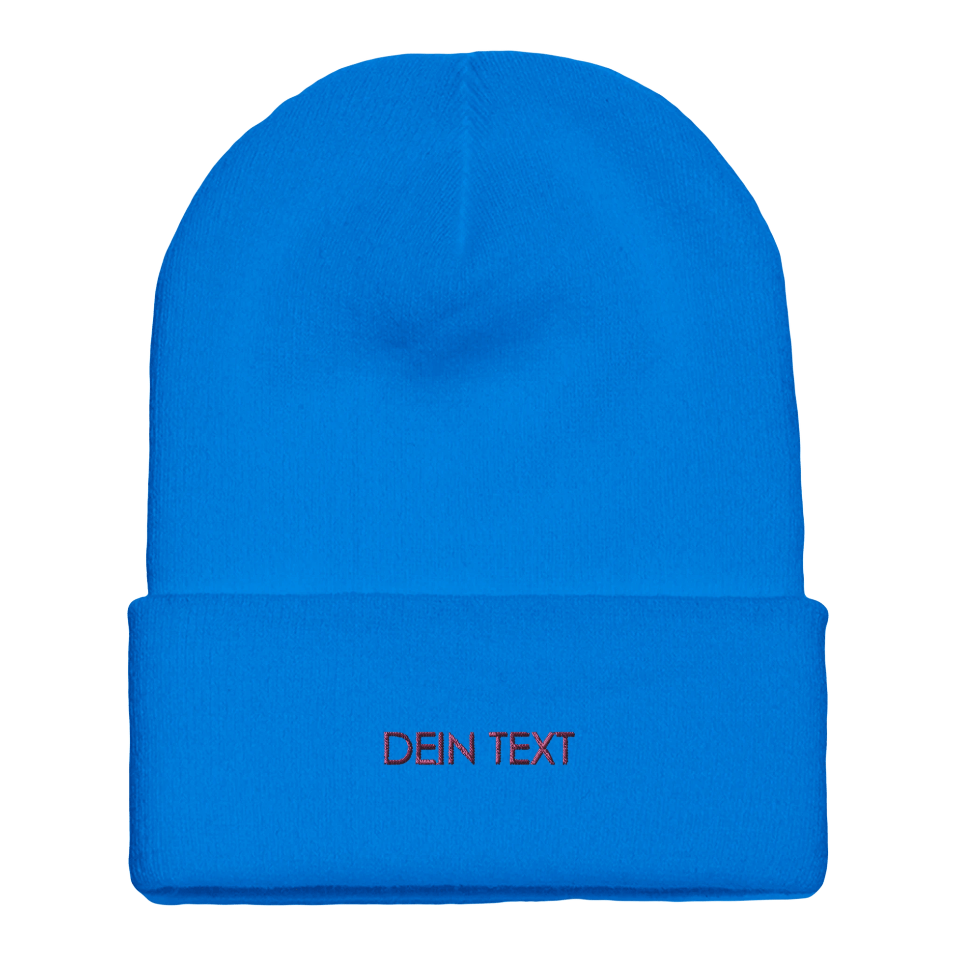 Beanie mit Bündchen | mit Deinem Text personalisiert bestickt - afHandmade