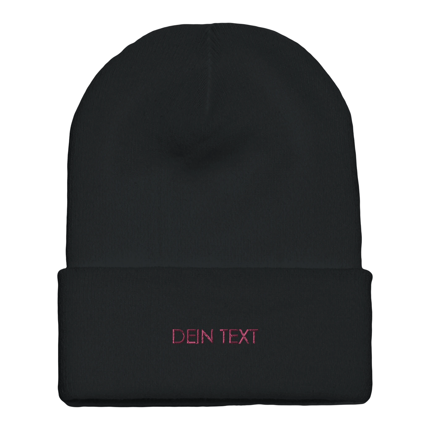 Beanie mit Bündchen | mit Deinem Text personalisiert bestickt - afHandmade
