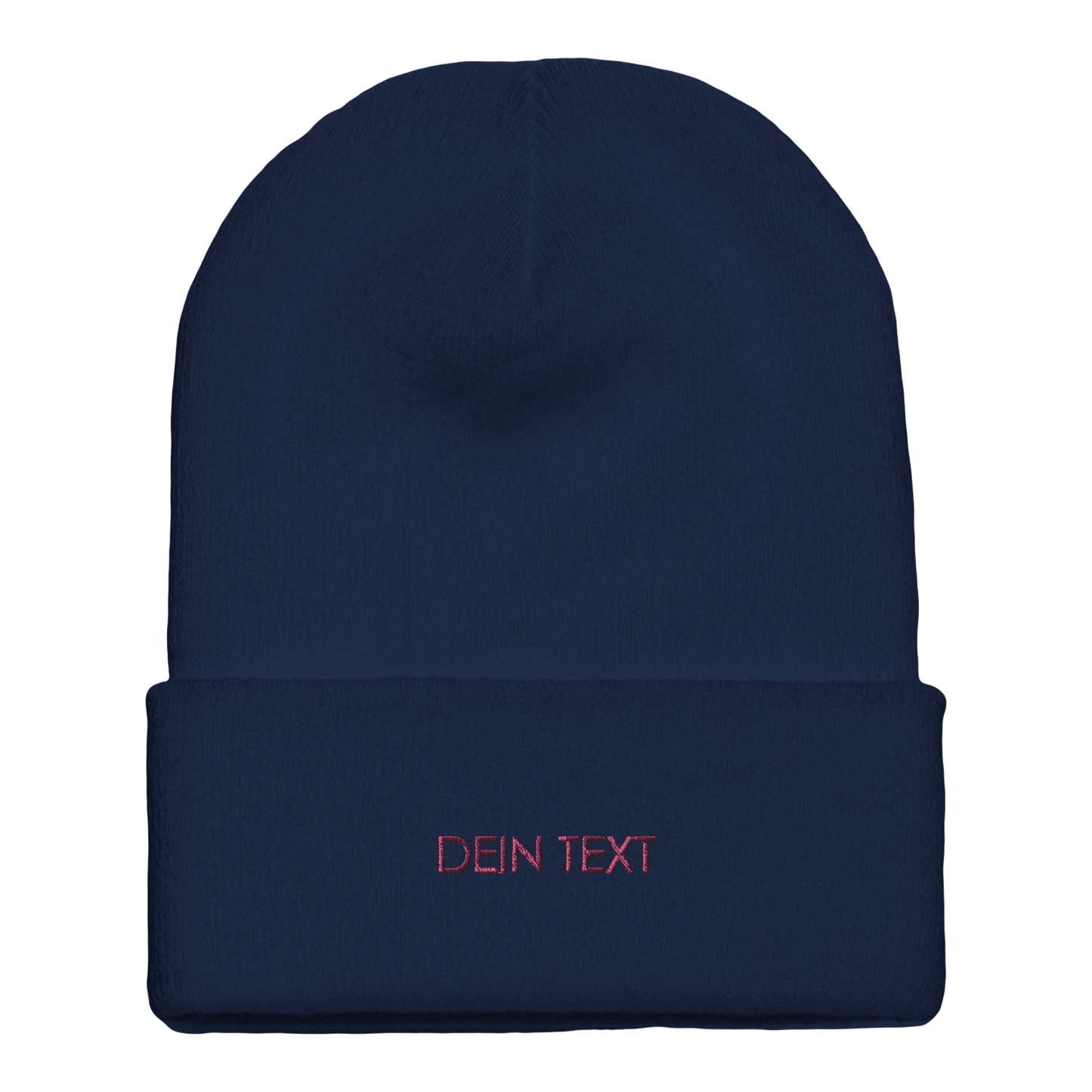 Beanie mit Bündchen | mit Deinem Text personalisiert bestickt - afHandmade
