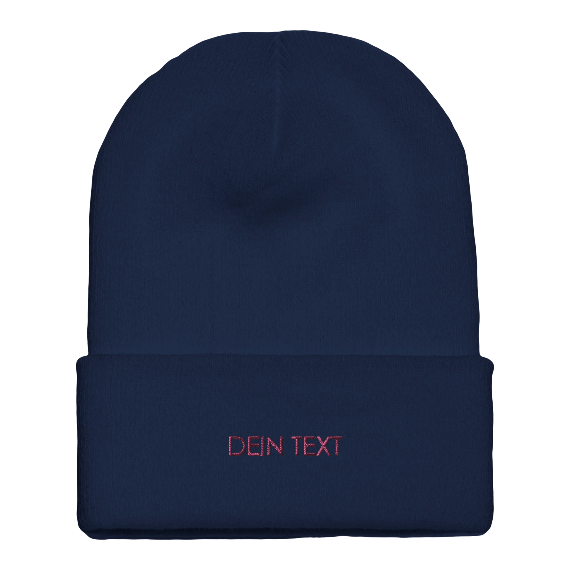 Beanie mit Bündchen | mit Deinem Text personalisiert bestickt - afHandmade