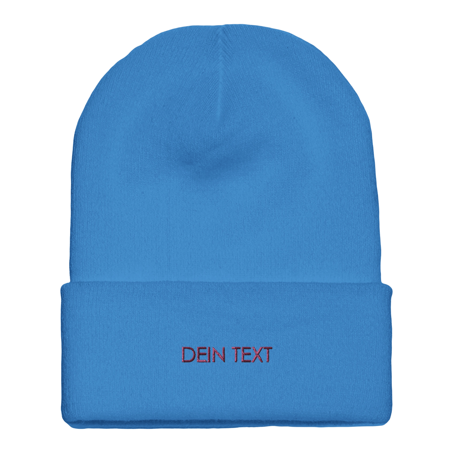 Beanie mit Bündchen | mit Deinem Text personalisiert bestickt - afHandmade