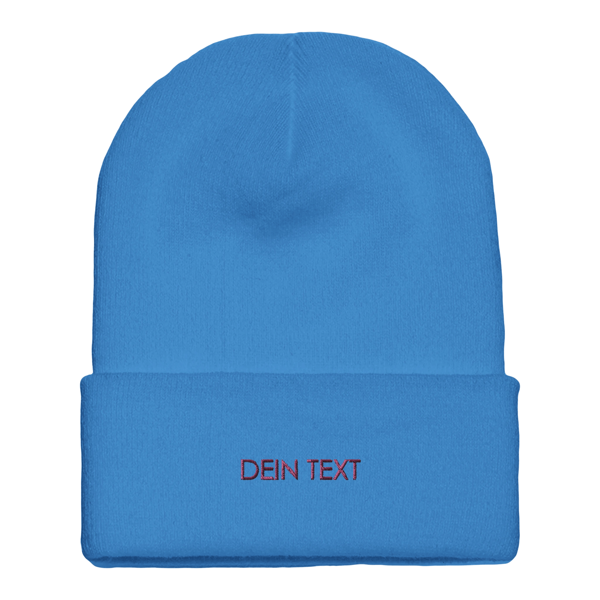Beanie mit Bündchen | mit Deinem Text personalisiert bestickt - afHandmade