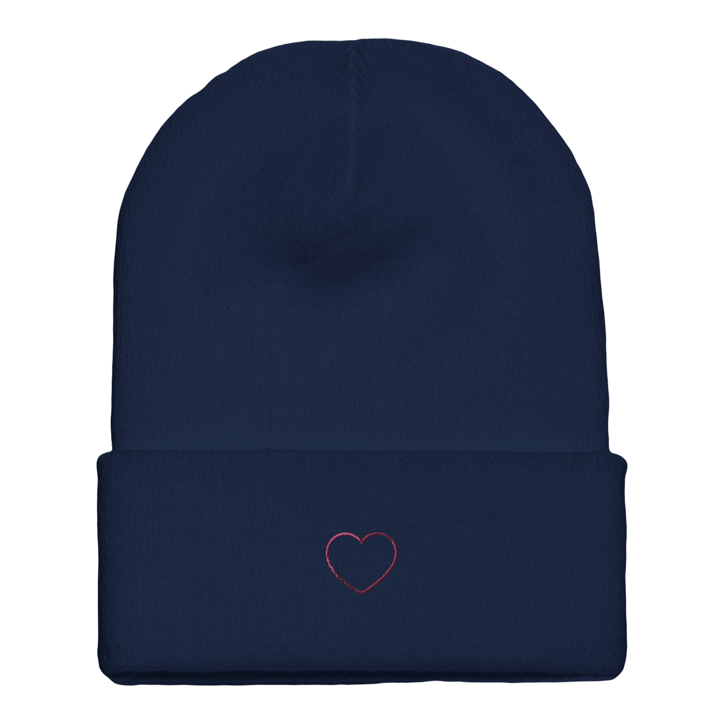 Beanie mit Bündchen | Personalisierbar | pink bestickt - afHandmade