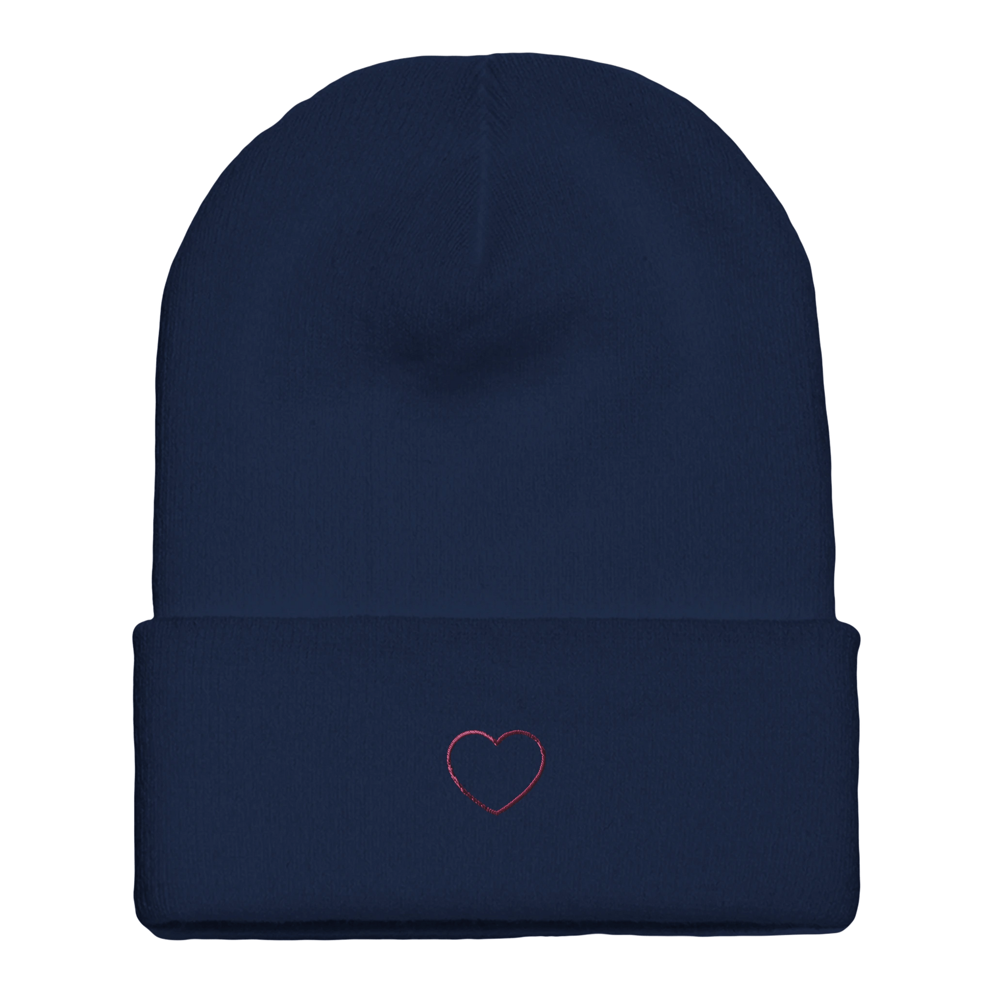 Beanie mit Bündchen | Personalisierbar | pink bestickt - afHandmade