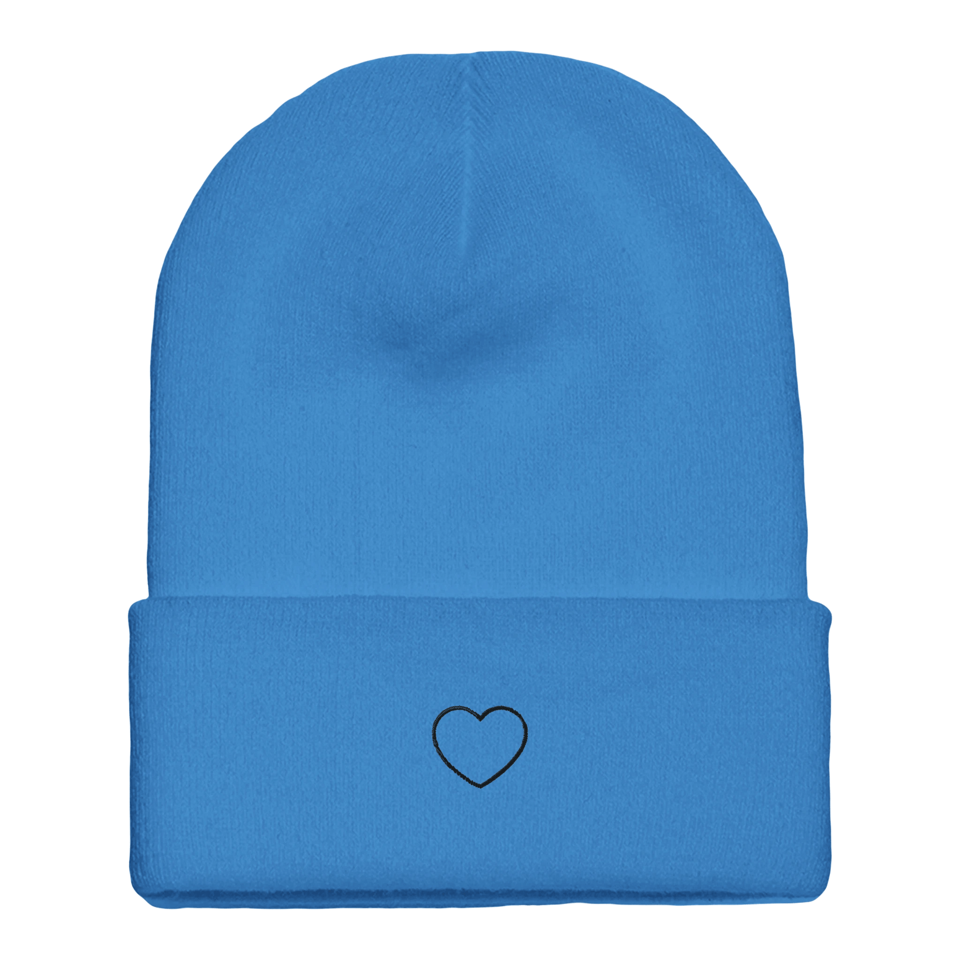 Beanie mit Bündchen | Personalisierbar | schwarz bestickt - afHandmade