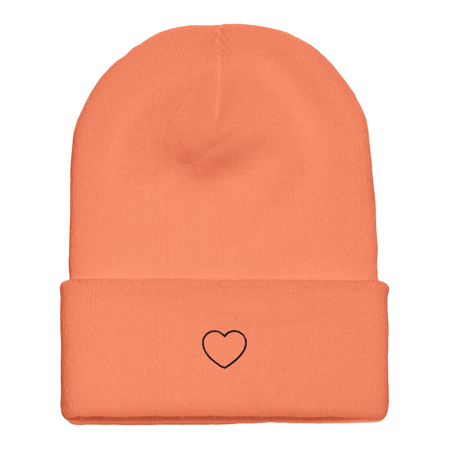 Beanie mit Bündchen | Personalisierbar | schwarz bestickt - afHandmade