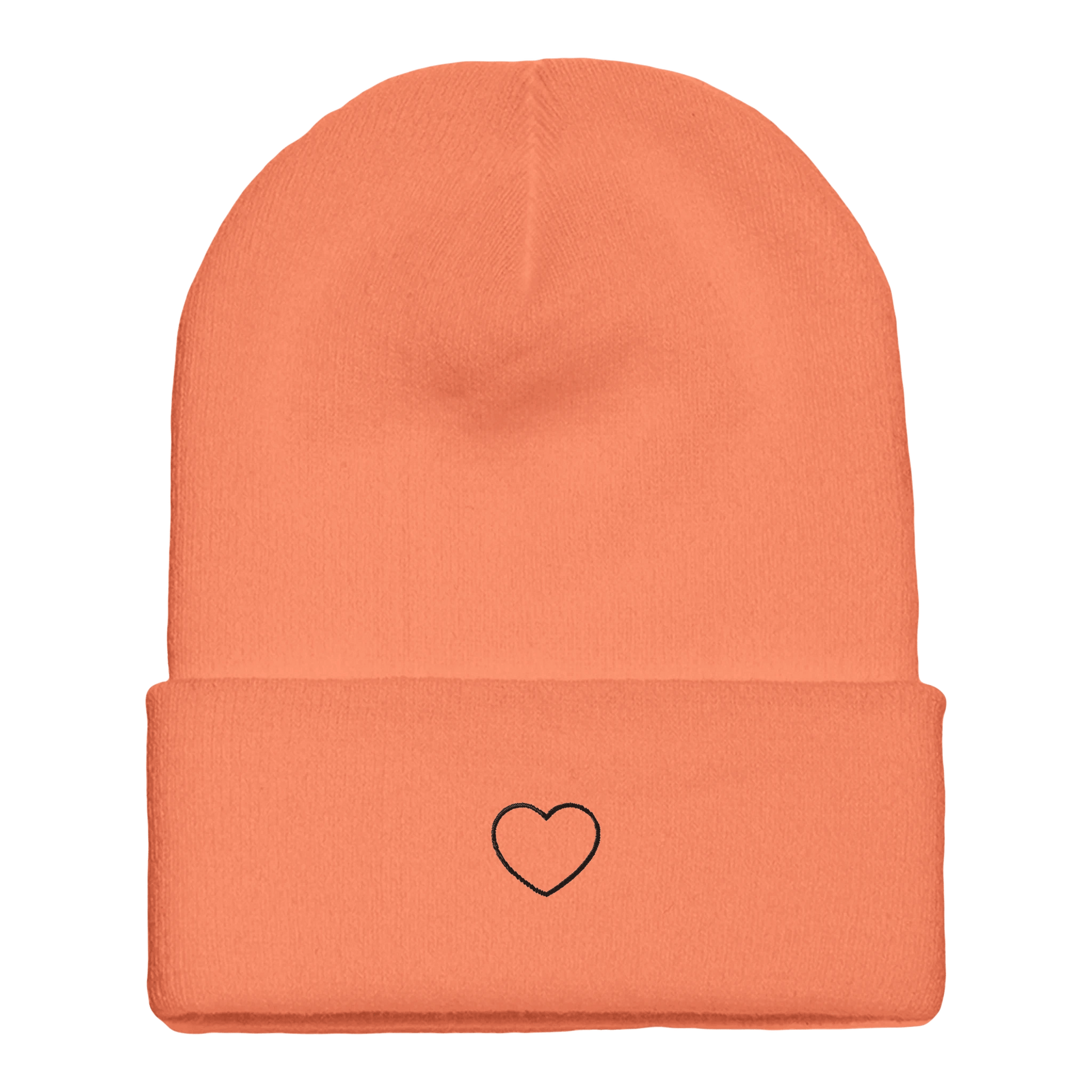 Beanie mit Bündchen | Personalisierbar | schwarz bestickt - afHandmade