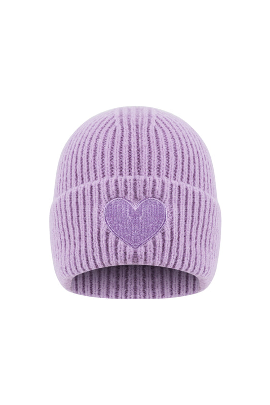 Damenmütze mit Herz – Beanie Mütze in vielen Farben