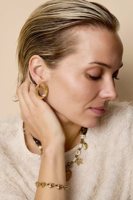 CIRA – Runde Ohrstecker im Casual Design - afHandmade