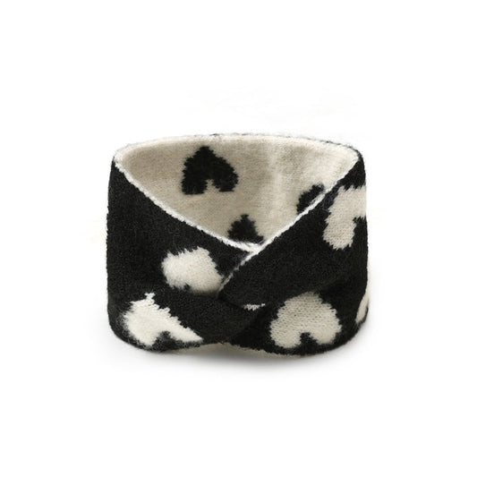 Damen-Stirnband mit Herz – Kuscheliges Winter-Stirnband - afHandmade