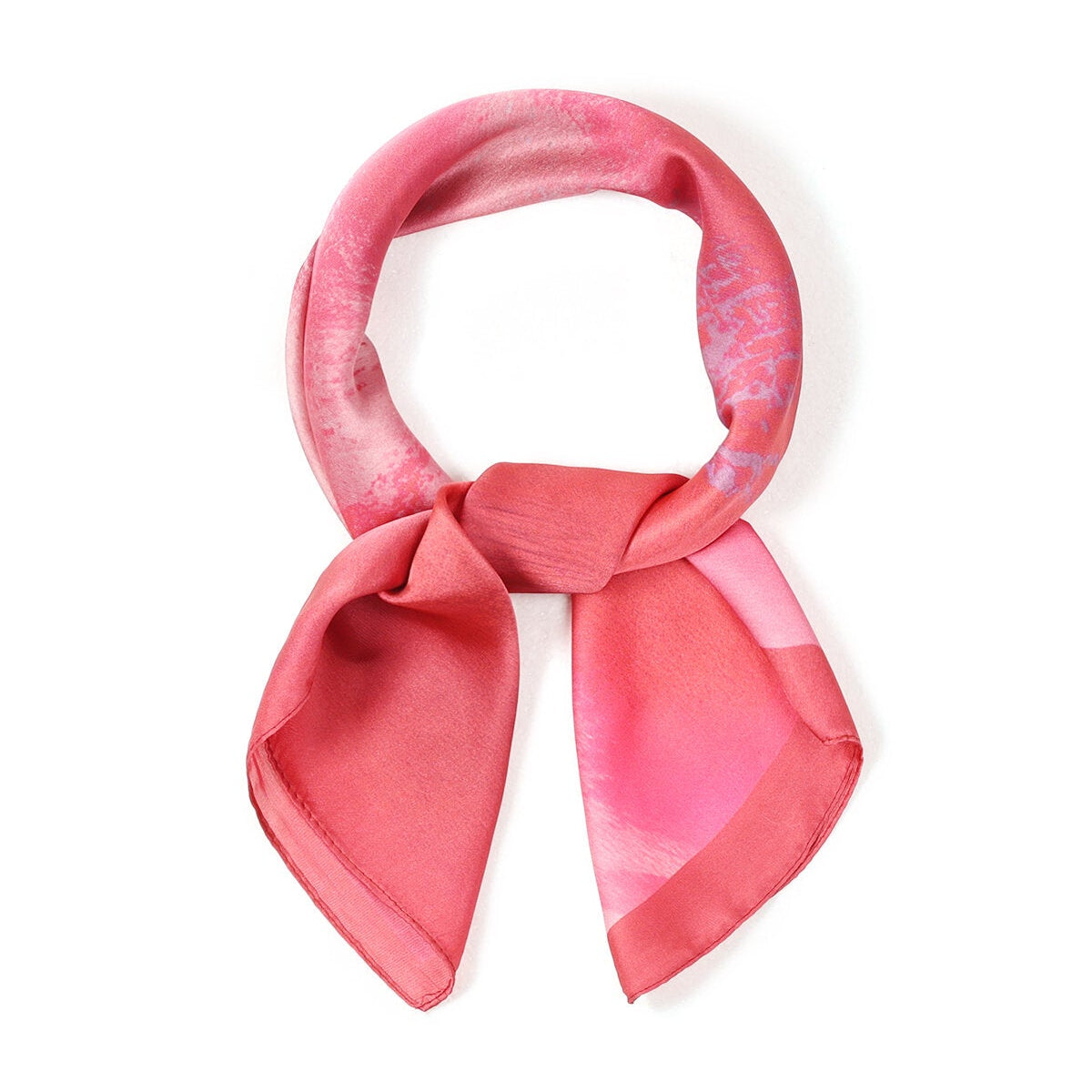 Sommerlicher Schal in Pink – Leichtes Halstuch & Taschenaccessoire aus Polyester 70 x 70 cm