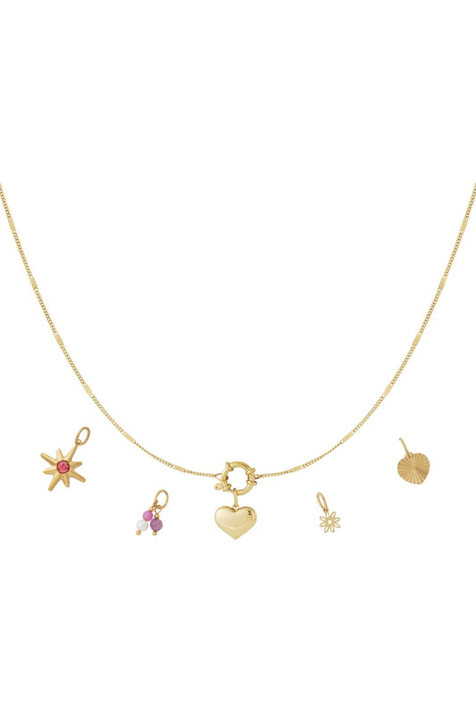 DIY - Halskette mit Mini - Herzen - Mix and Match Kette - afHandmade