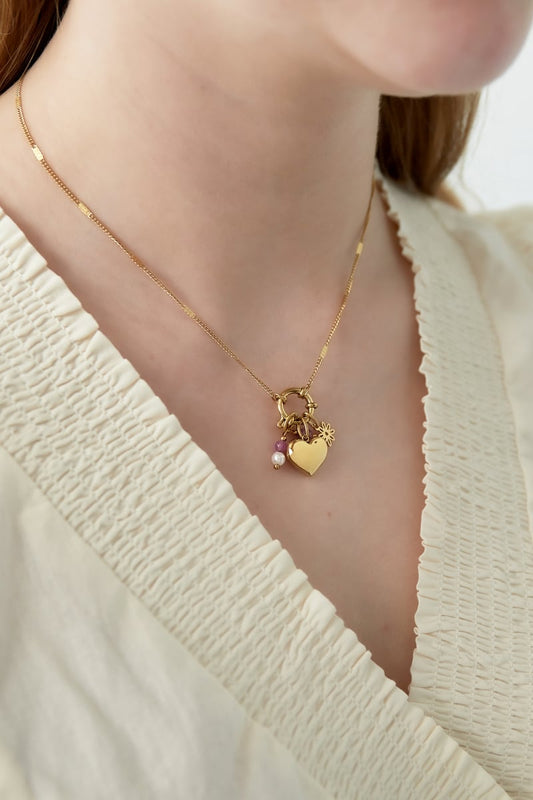 DIY - Halskette mit Mini - Herzen - Mix and Match Kette - afHandmade