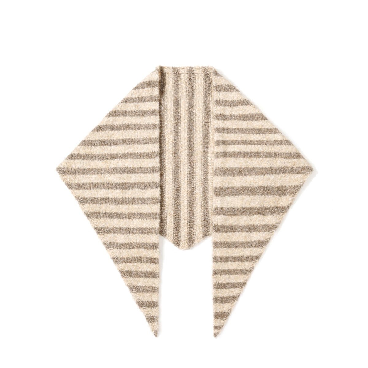 Dreiecksschal „Soft Stripes“ – Kuscheliger Strickschal - afHandmade