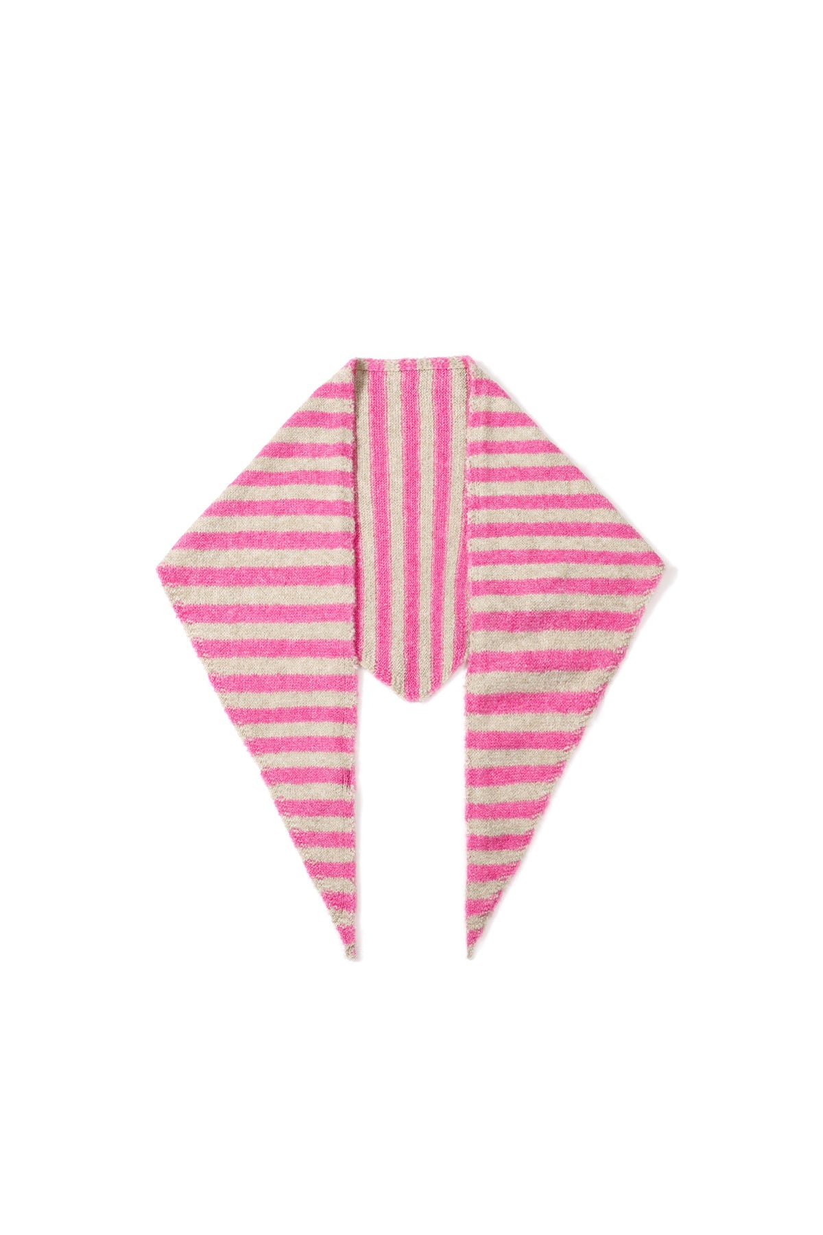 Dreiecksschal „Soft Stripes“ – Kuscheliger Strickschal - afHandmade