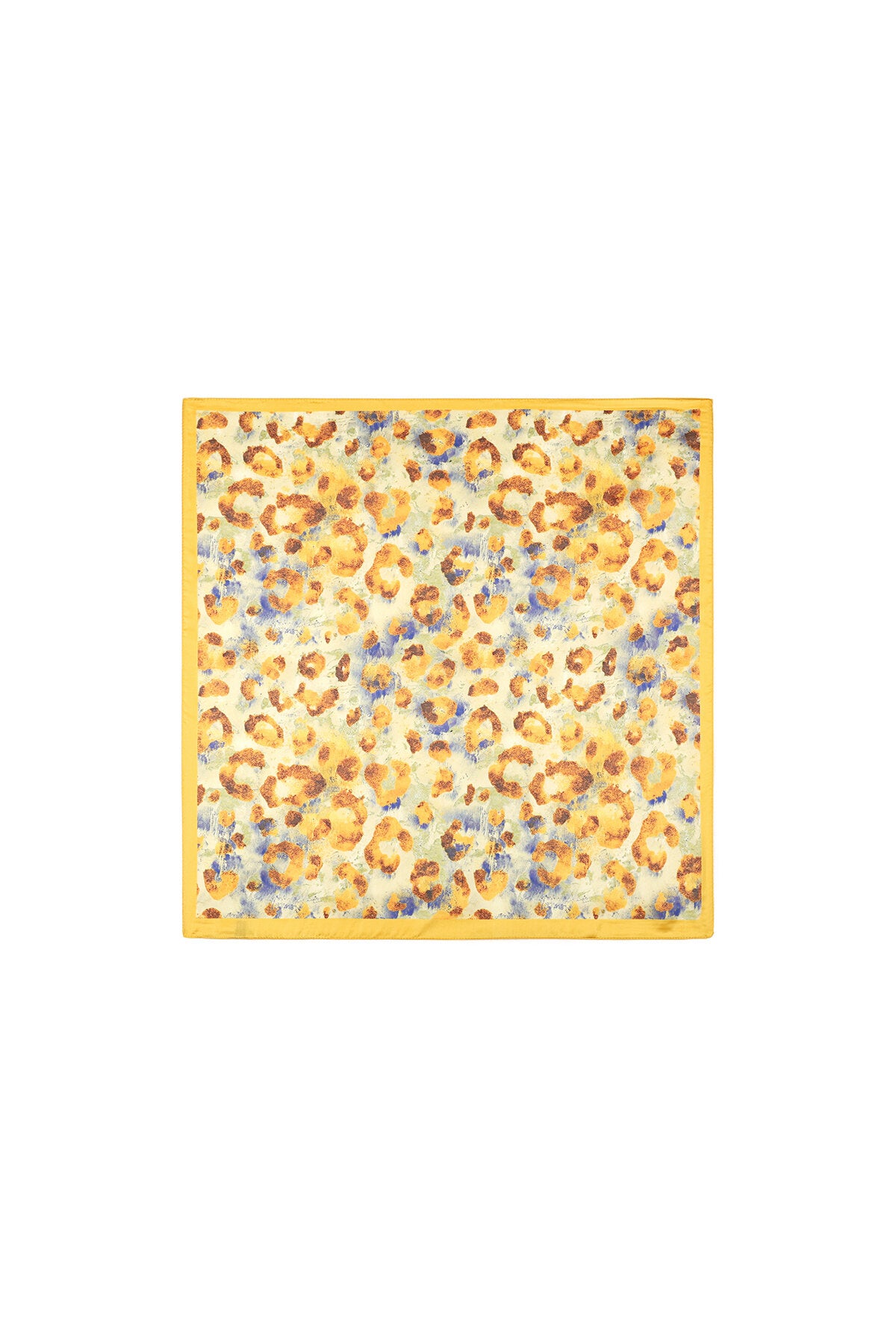 Sommerschal im Leolook – Klassisches Halstuch & Taschenaccessoire 70 x 70 cm