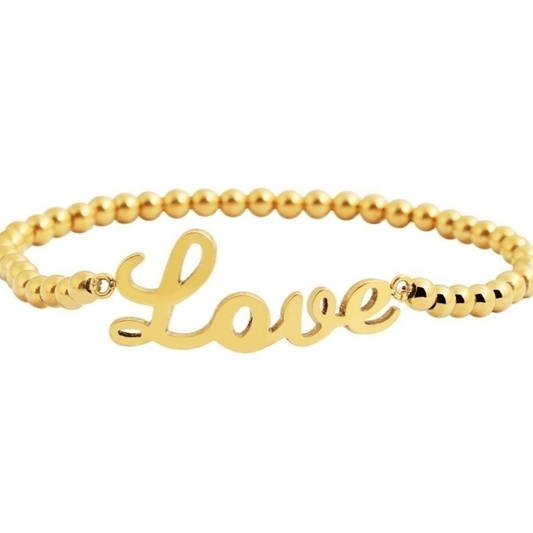 Edelstahlarmband für Damen "Love" - afHandmade