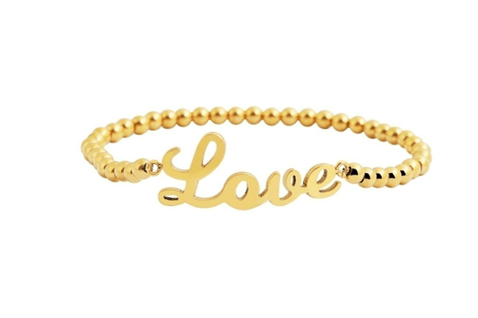 Edelstahlarmband für Damen "Love" - afHandmade