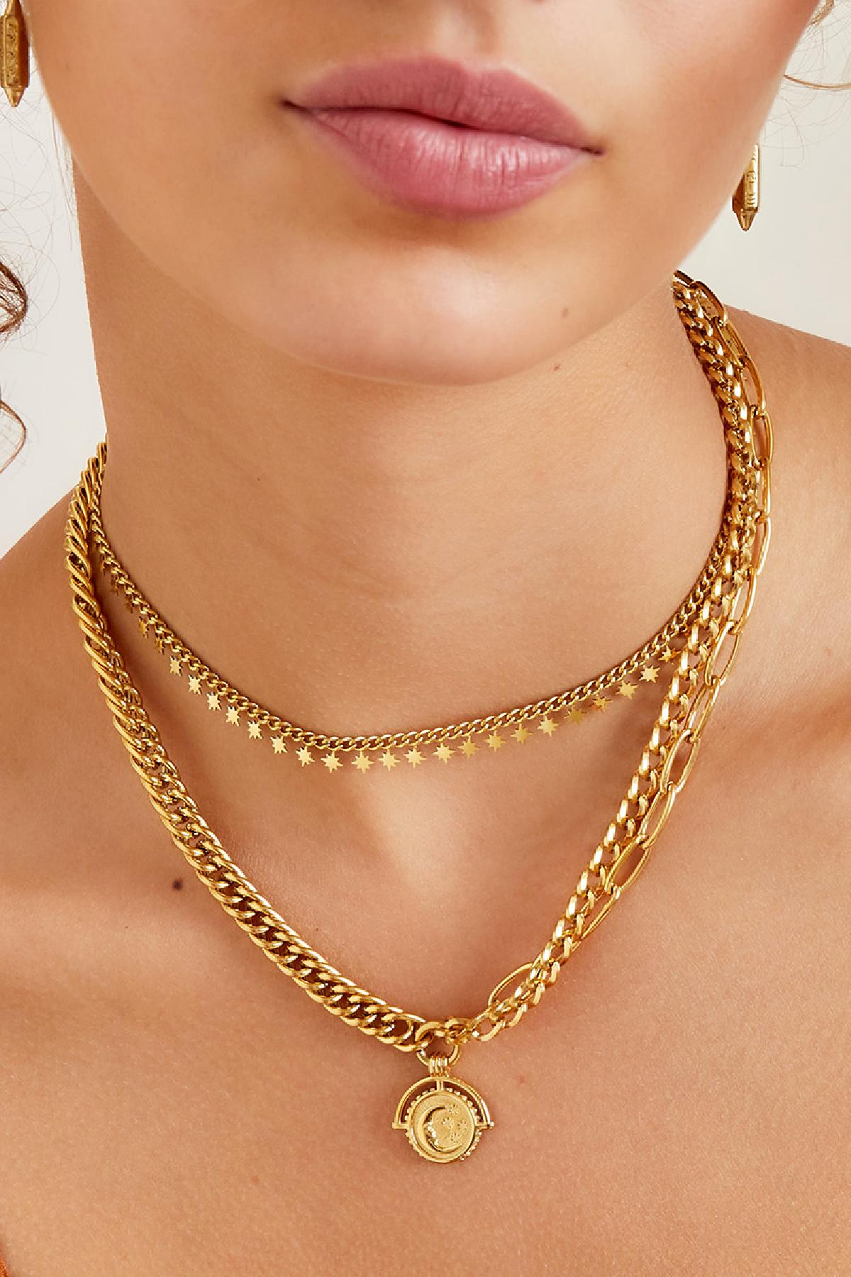 Edelstahlkette funkelnde Sterne - afHandmade