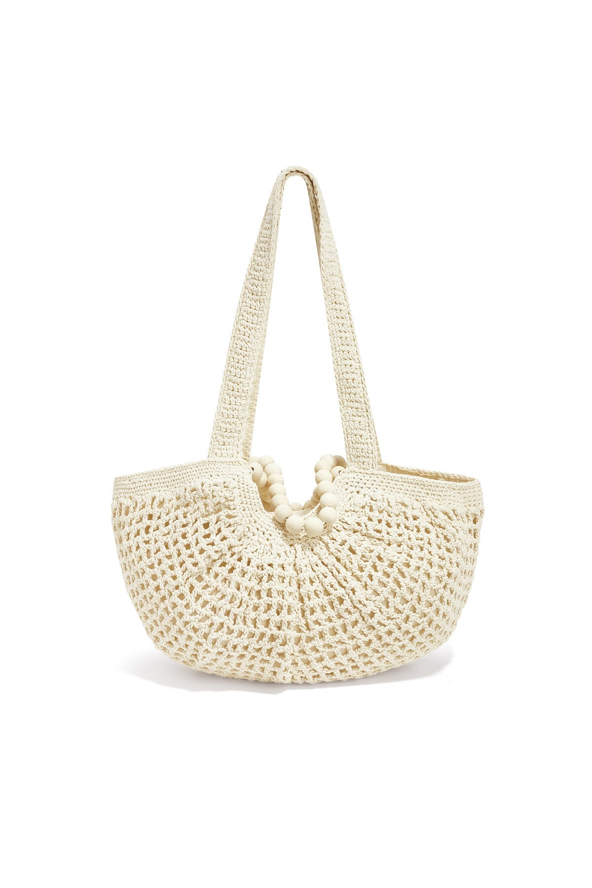 Einfarbige Strandtasche aus Baumwolle – Lässige Sommertasche 50 x 34 cm - afHandmade