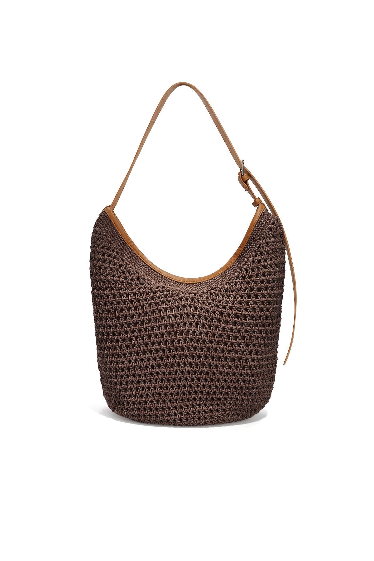 Einfarbige Strandtasche aus Baumwolle mit Reißverschluss – Große Urlaubstasche für Strand & Freizeit - afHandmade