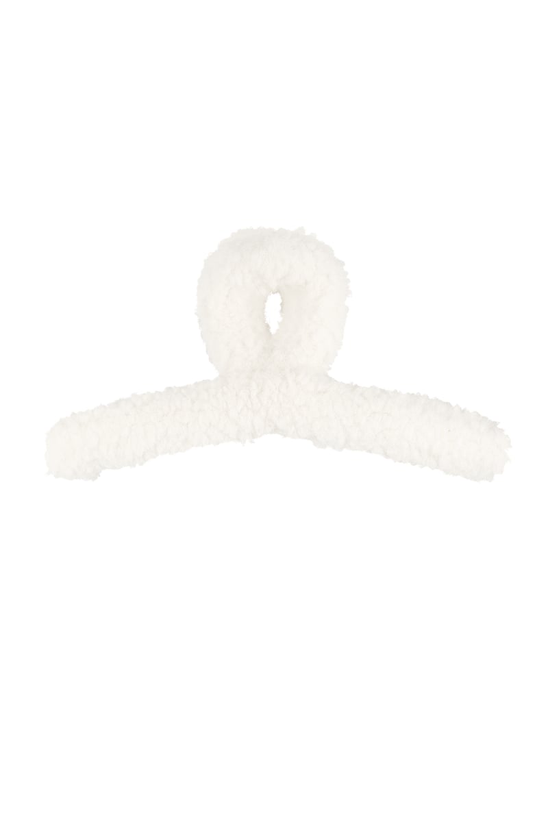 Flauschige Teddy Haarspange - Braun - afHandmade