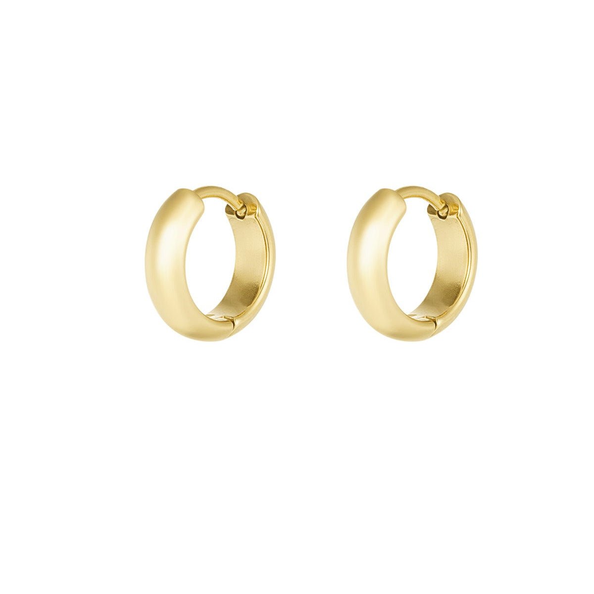 FLINA – Kleine, feine abgeflachte Creolen - afHandmade