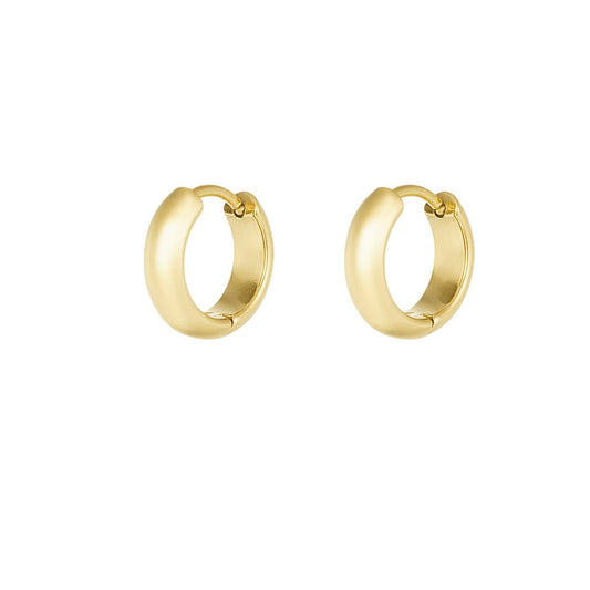 FLINA – Kleine, feine abgeflachte Creolen - afHandmade