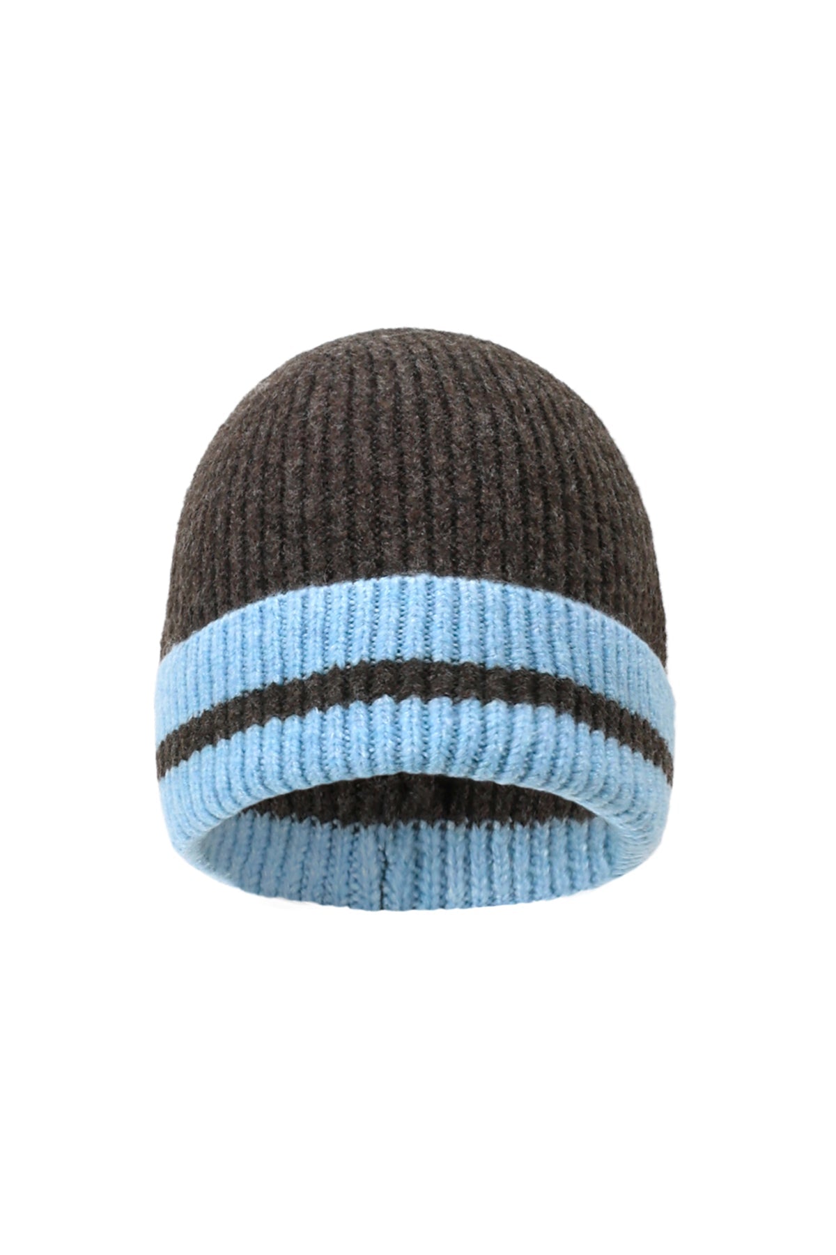 Gestreifte Beanie „Cozy Stripes“ – Unisex Mütze aus Wolle & Polyester - afHandmade