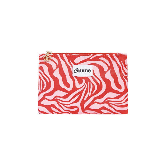 Gimme Make-up-Tasche in bunten Farben – Flache Kosmetiktasche aus Polyester 21,5 x 15 cm - afHandmade