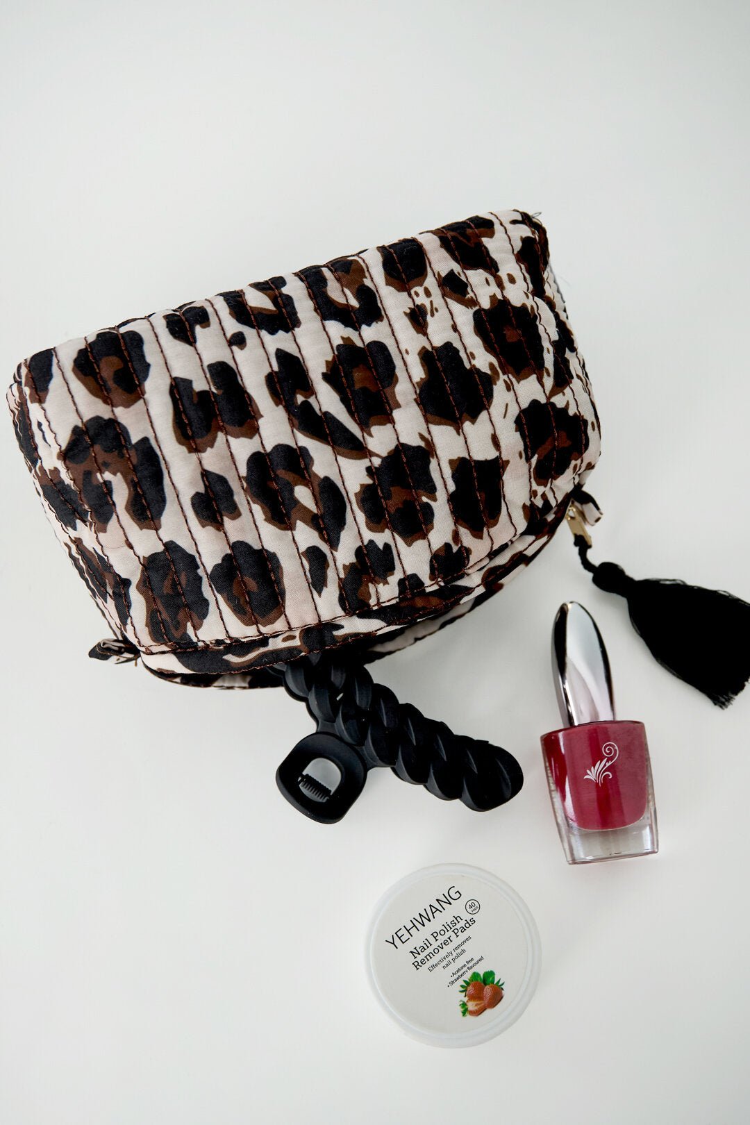 Gimme Make - up - Tasche mit Leopardenmuster – Stylische Kosmetiktasche 24 x 15 x 10 cm - afHandmade
