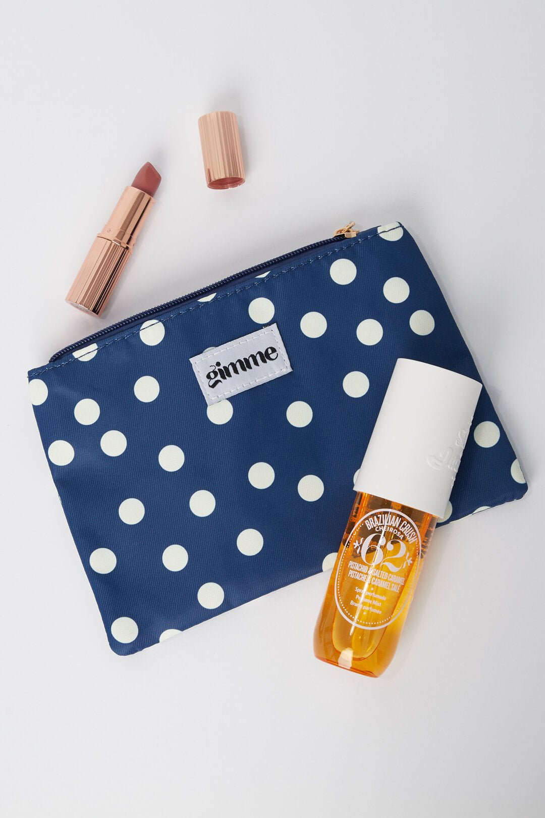 Gimme Make-up-Tasche Polka Dots Casual – Stylische Kosmetiktasche mit Punkten - afHandmade