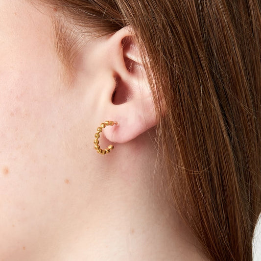 Glänzende Perlen - Clip - Ohrringe - afHandmade