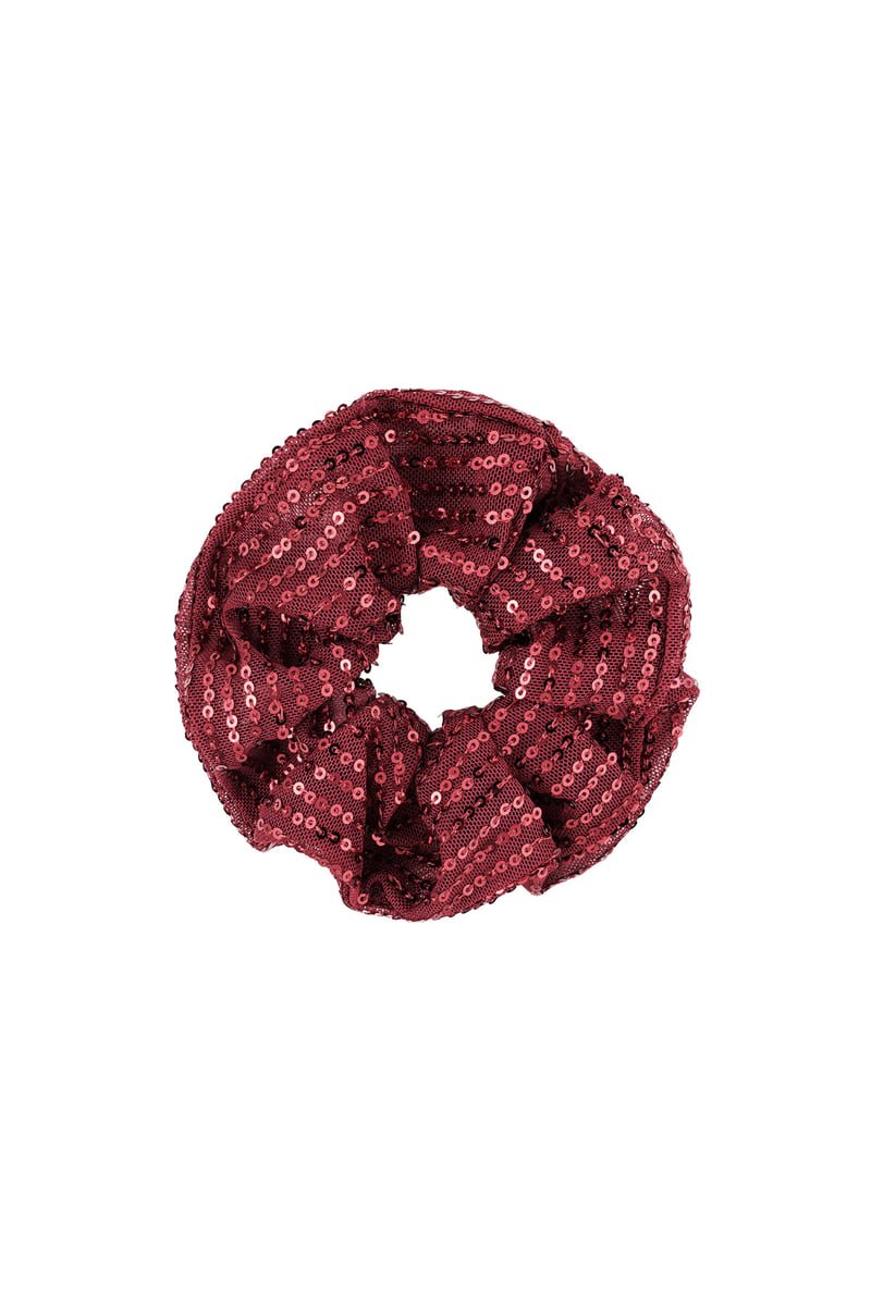 Glitzer - Haargummi - silberfarben - afHandmade