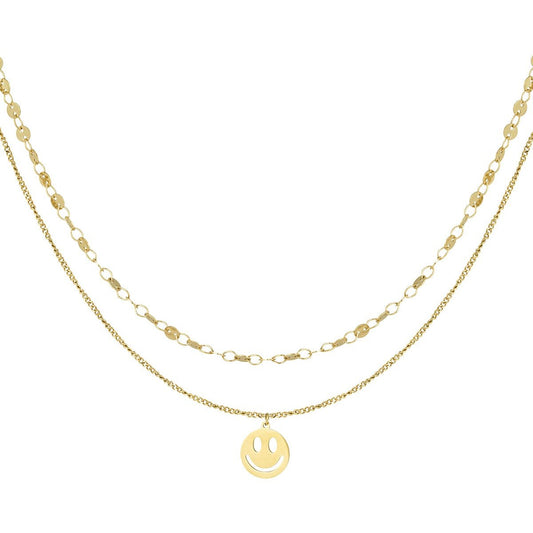 Halskette lächelndes Gesicht - afHandmade