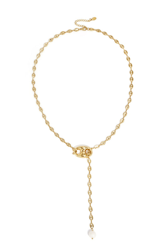 Halskette mit hängender Perle - afHandmade