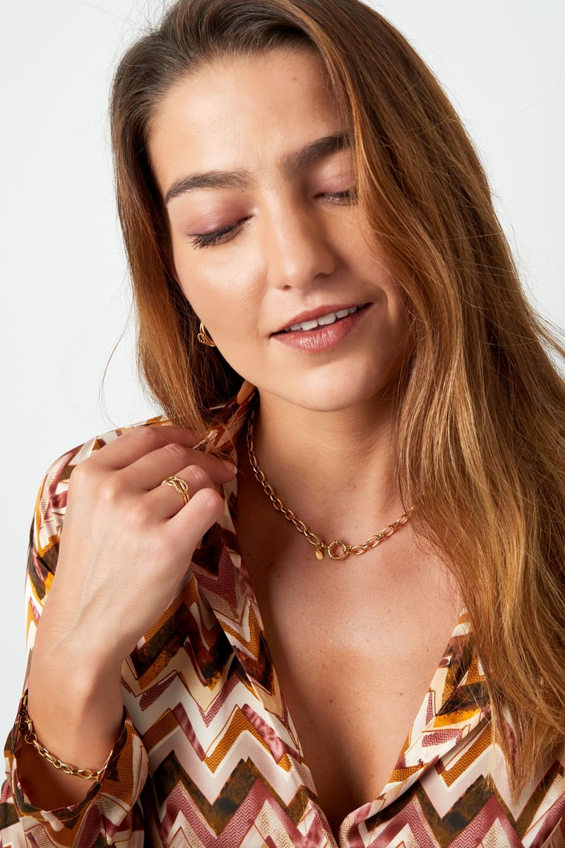 Halskette mit runden Gliedern - afHandmade