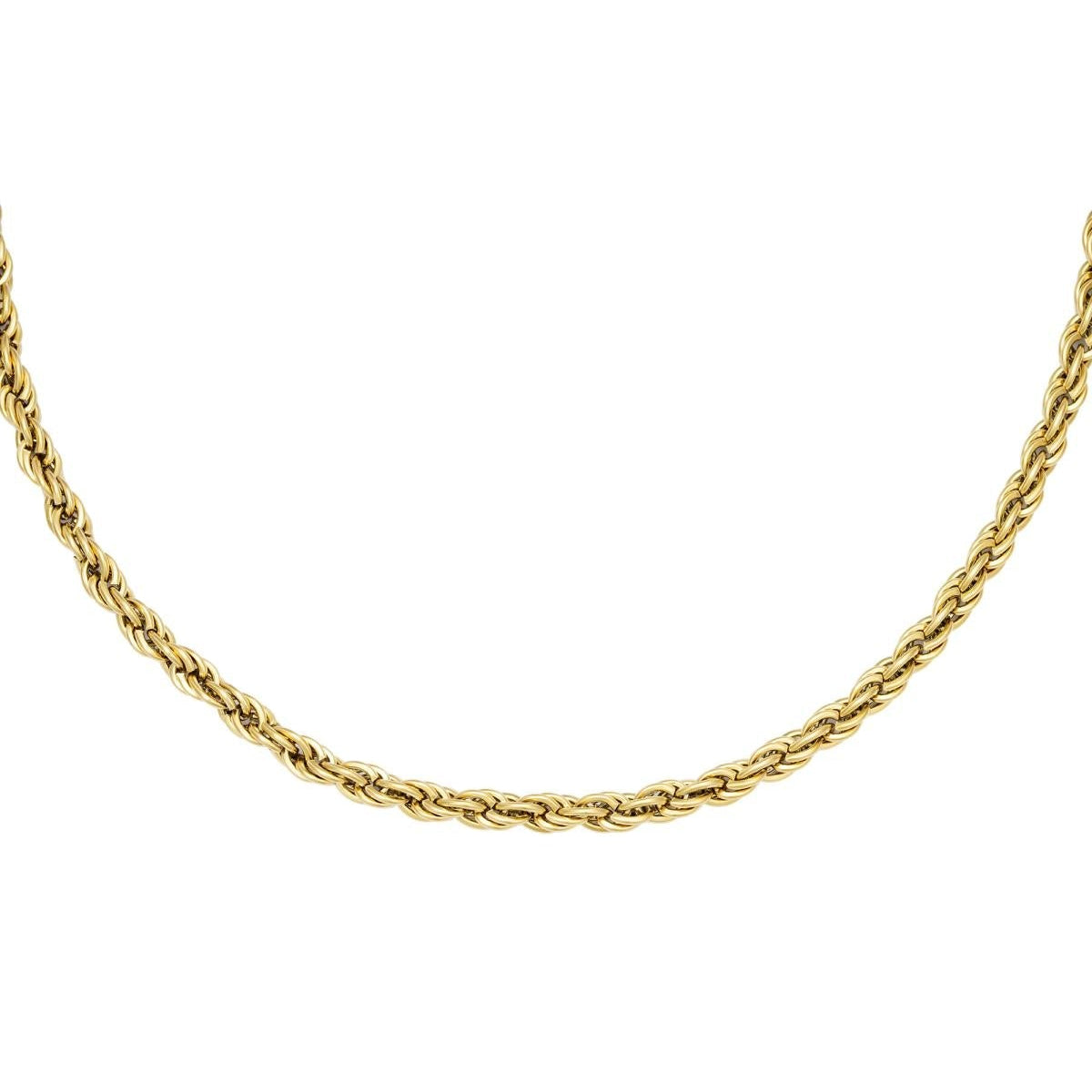 Halskette Twisted Chain Goldfarbe Edelstahl - afHandmade
