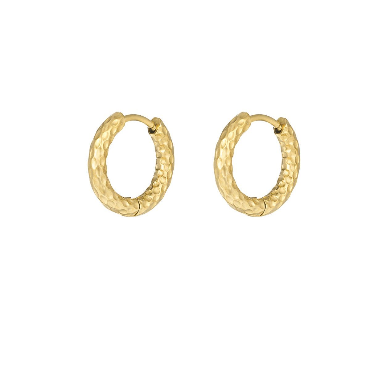 HERA – Kleine gehämmerte Creolen 1,5 cm - afHandmade