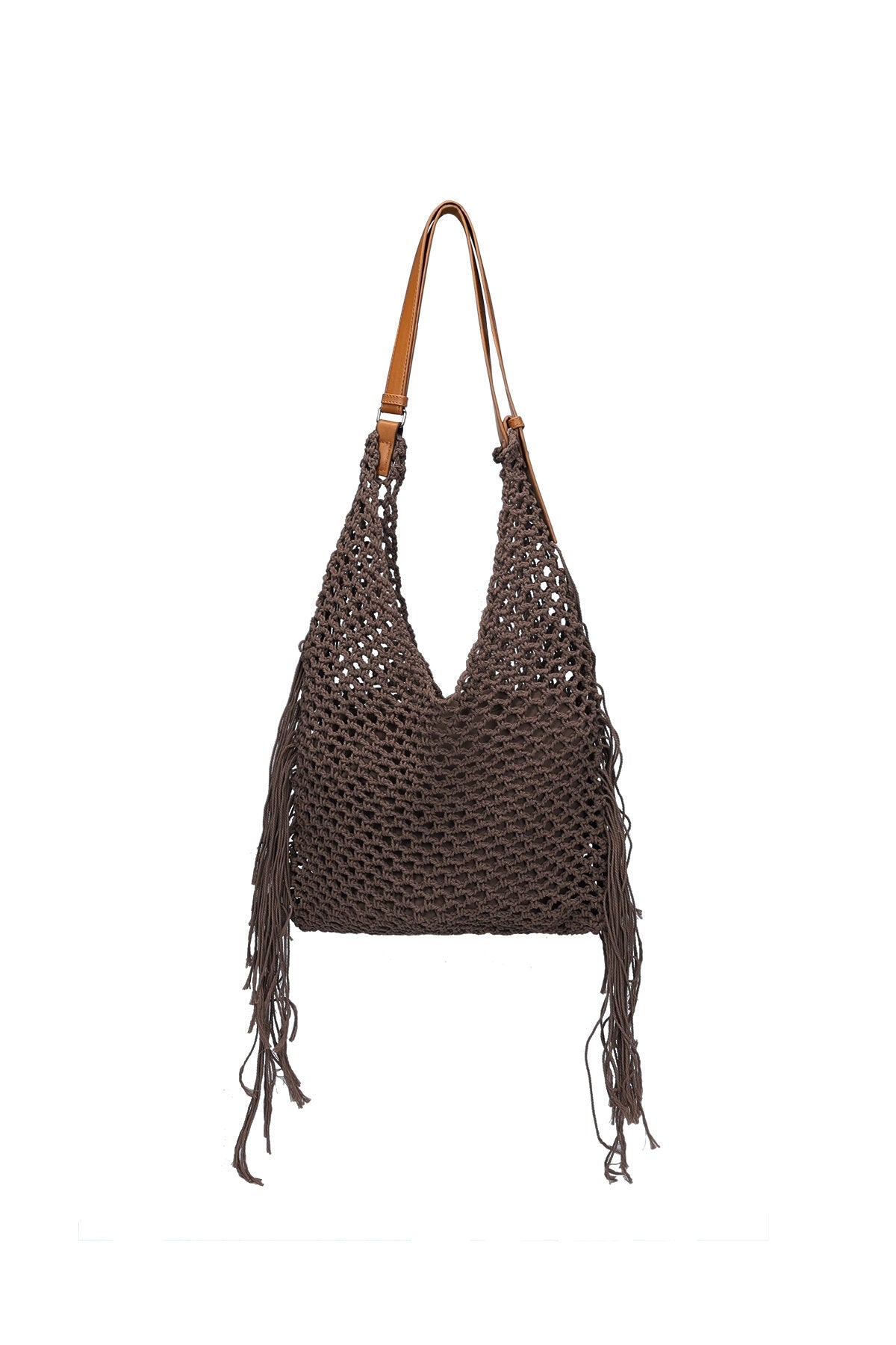 Hobo Strandtasche aus Baumwolle – Gewebte Sommertasche mit Kordelzug 33 x 40 cm - afHandmade