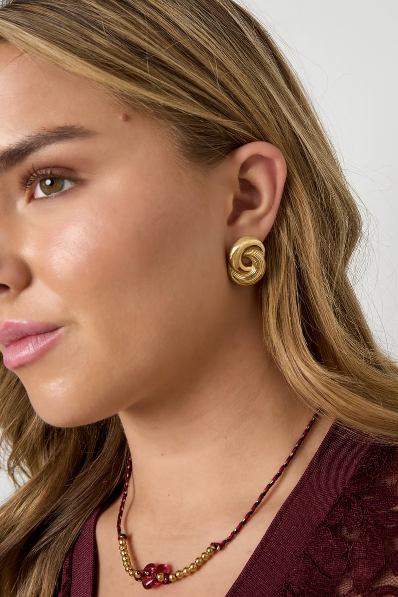 Infinity Twist Ohrringe - Goldfarben und silberfarbig - afHandmade