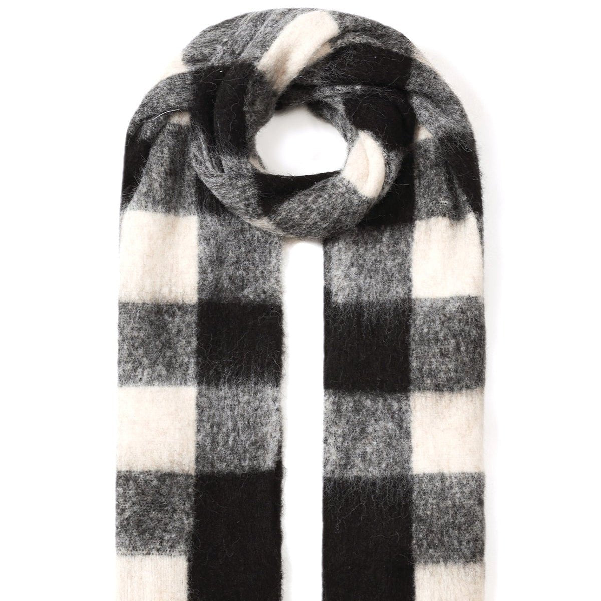 Karoschal „Cozy Check“ – Kuscheliger Wollmix-Schal - afHandmade