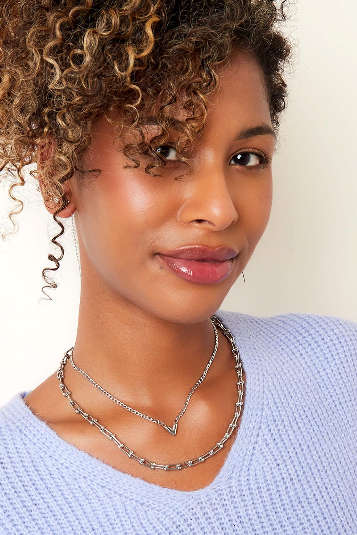 Kette mit V - Anhänger - afHandmade