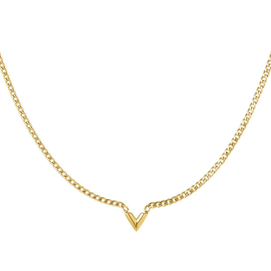 Kette mit V - Anhänger - afHandmade