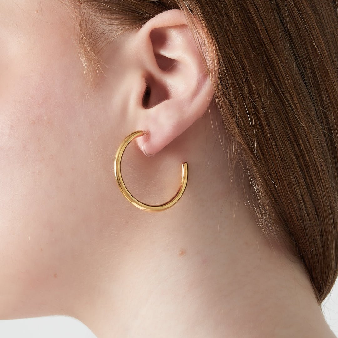 Klassische Clip - Creolen - 3,5 cm - afHandmade