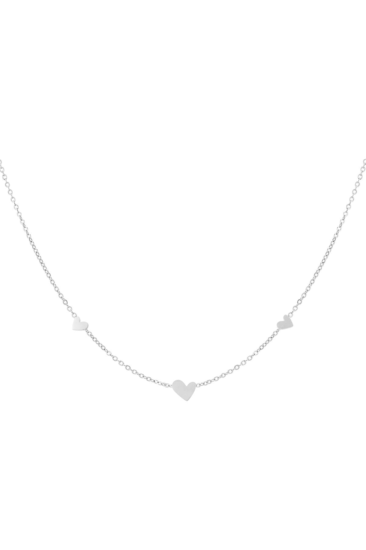 Klassische Halskette mit Herzen – Goldfarbe - afHandmade