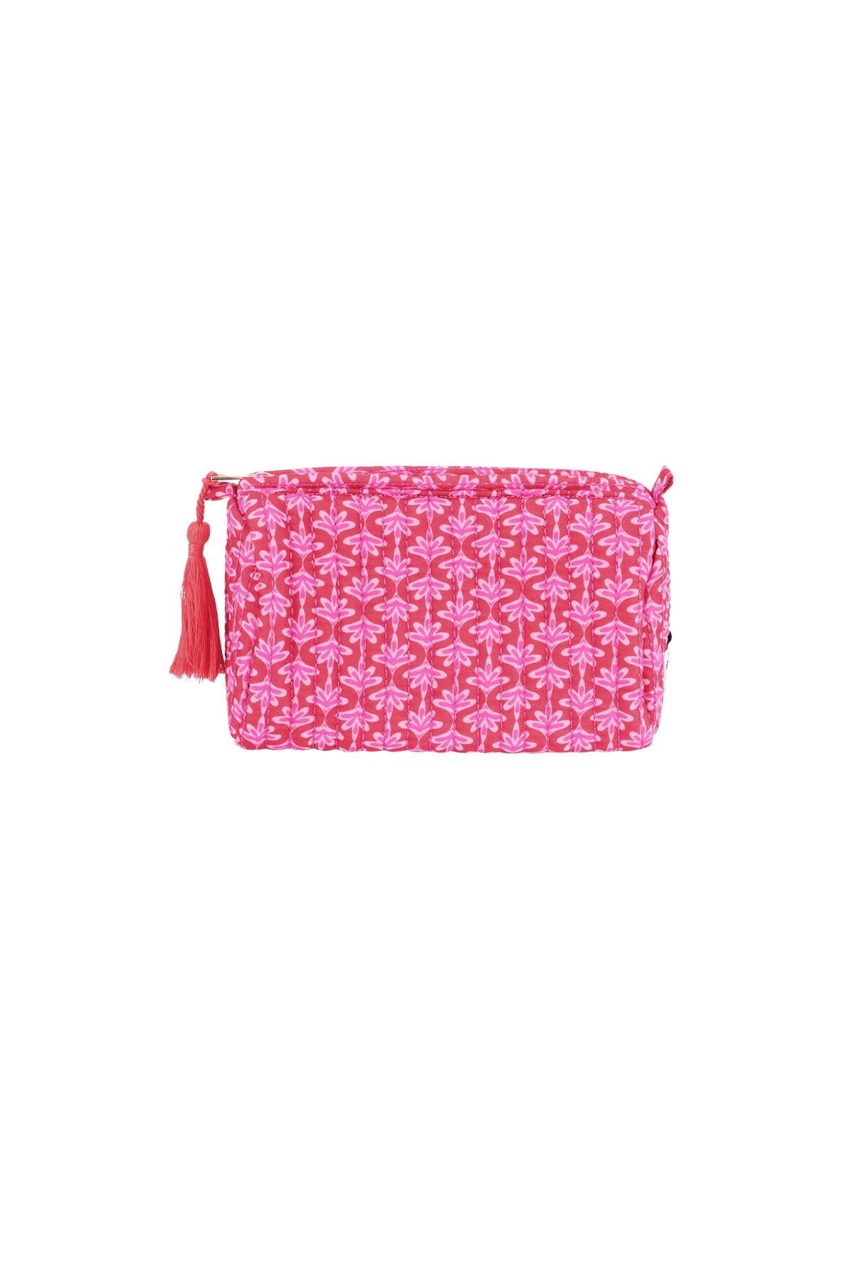 Kleine Kosmetiktasche mit Blumenmuster – Kompakte Beauty Bag 18 x 8 x 11 cm - afHandmade