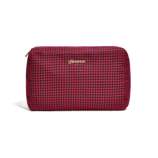 Kosmetiktasche Damen Kariert – Gimme Make-up Tasche für Herbst & Winter - afHandmade