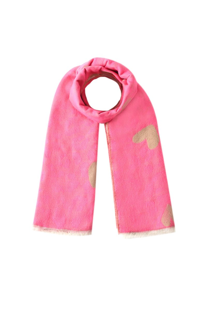 Leoparden Schal mit Herzen - afHandmade